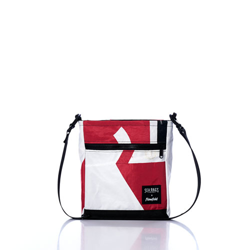 Vintage Red and White Small Voyager Crew Crossbody