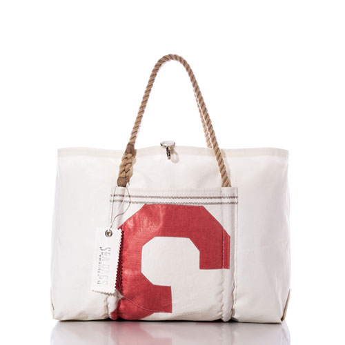 Vintage Red 3 Wharf Tote