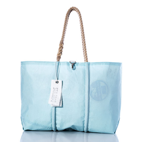 Vintage Light Blue Large Tote