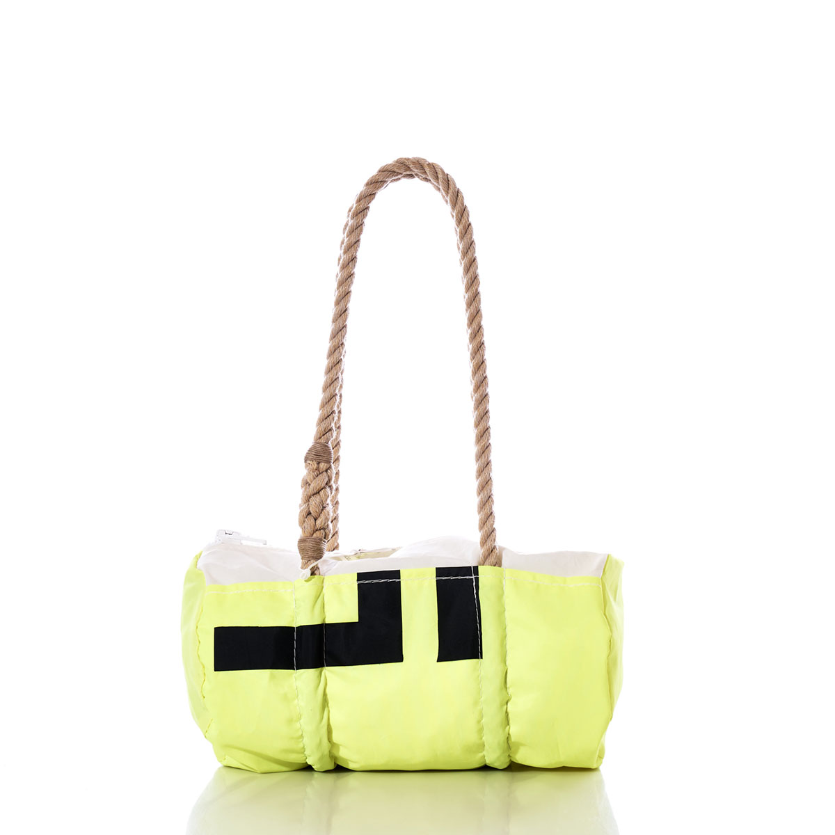 Vintage Neon Yellow Baguette Bag