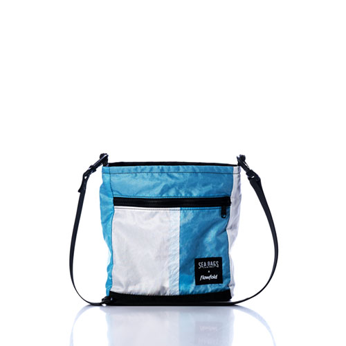 Vintage Blue and White Small Voyager Crew Crossbody