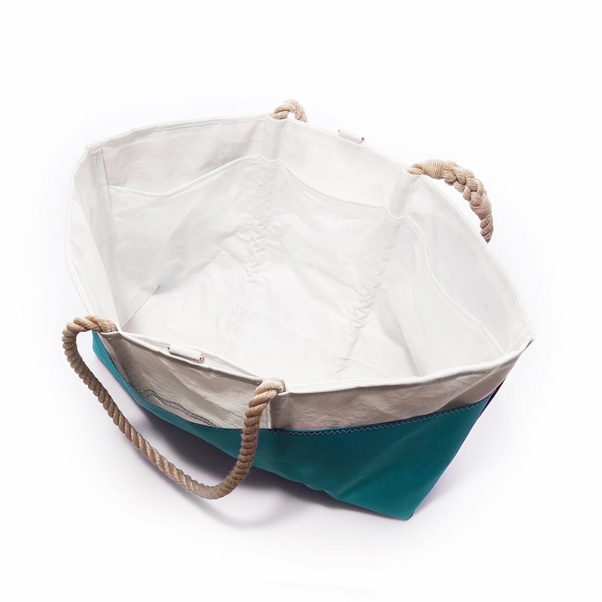 Vintage Green and Blue Ogunquit Beach Tote