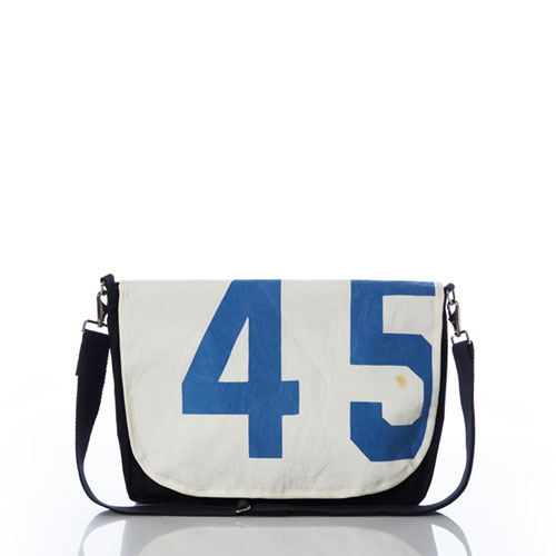 Vintage Blue 45 Messenger Bag