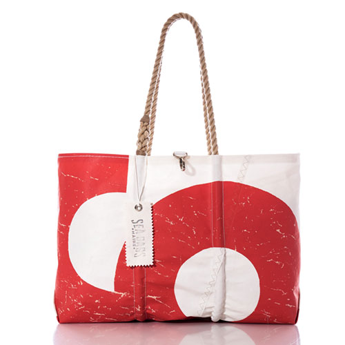 Vintage Orange 9 Large Tote