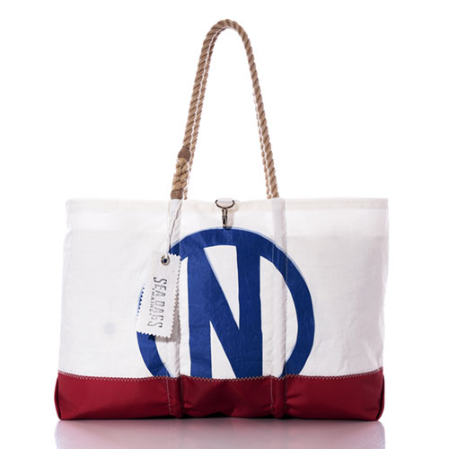 Vintage Blue N Ogunquit Beach Tote