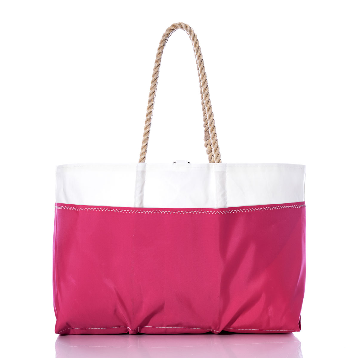 Vintage Pink Multicolor Ogunquit Beach Tote