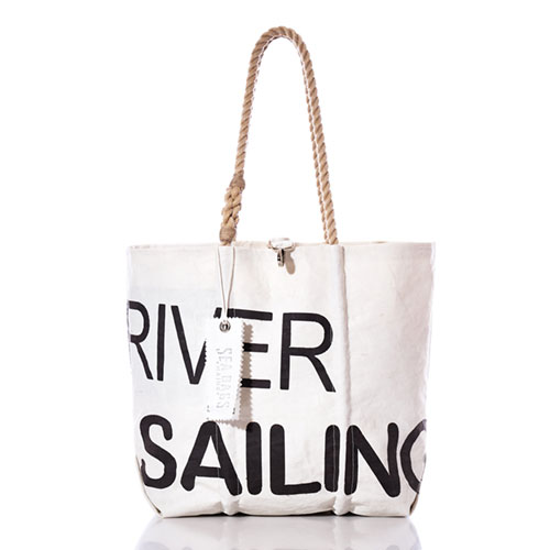 Vintage River Sailing Medium Tote