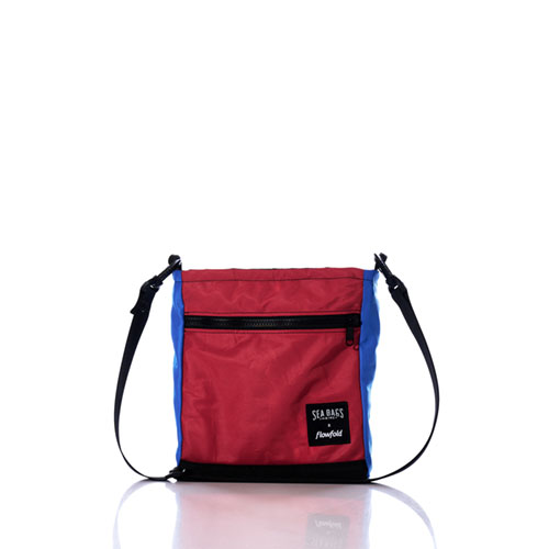 Vintage Red and Blue Small Voyager Crew Crossbody