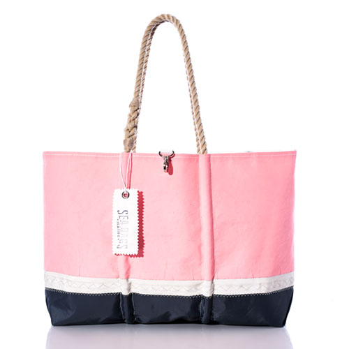 Vintage Pink Ogunquit Beach Tote