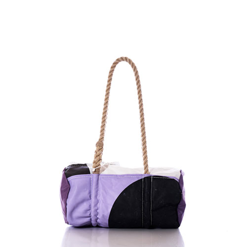 Vintage Purple and Black Baguette Bag