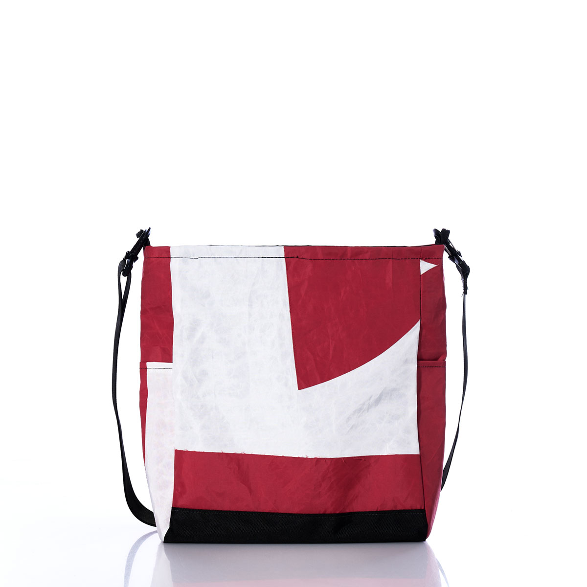 Vintage Red and White Medium Voyager Crew Crossbody