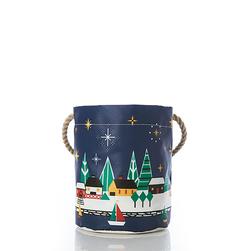 Coastal Christmas Bucket Bag