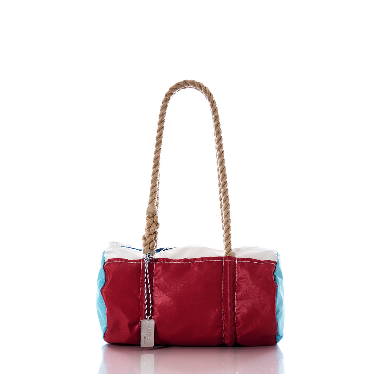 Sea Bags Vintage Red and Blue Baguette Bag