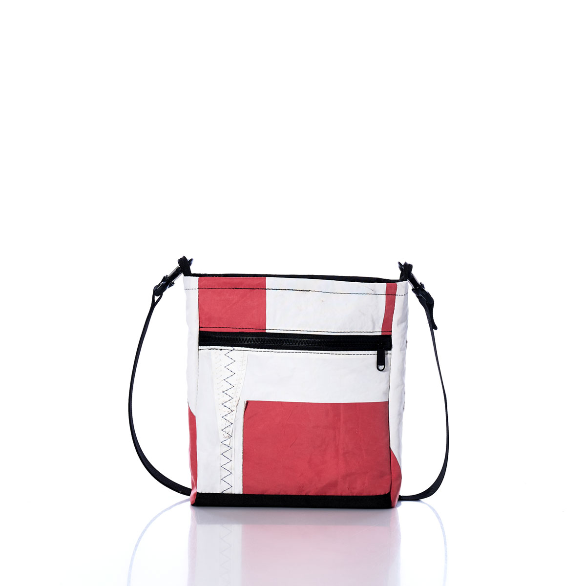 Vintage Red and White Small Voyager Crew Crossbody