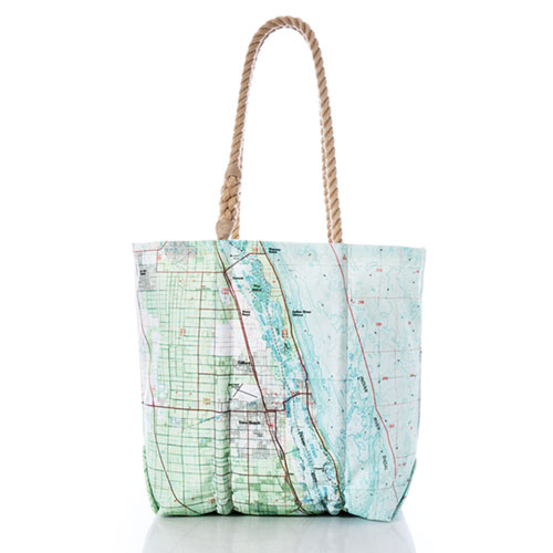 Vero Beach Nautical Chart Tote