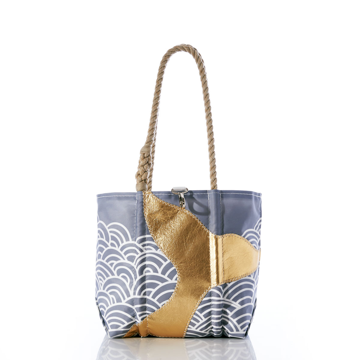 Gold Mermaid Tail and Waves Handbag
