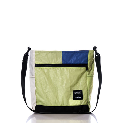 Vintage Green and Blue Medium Voyager Crew Crossbody