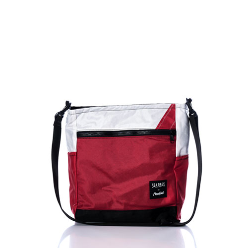 Vintage Red and White Medium Voyager Crew Crossbody
