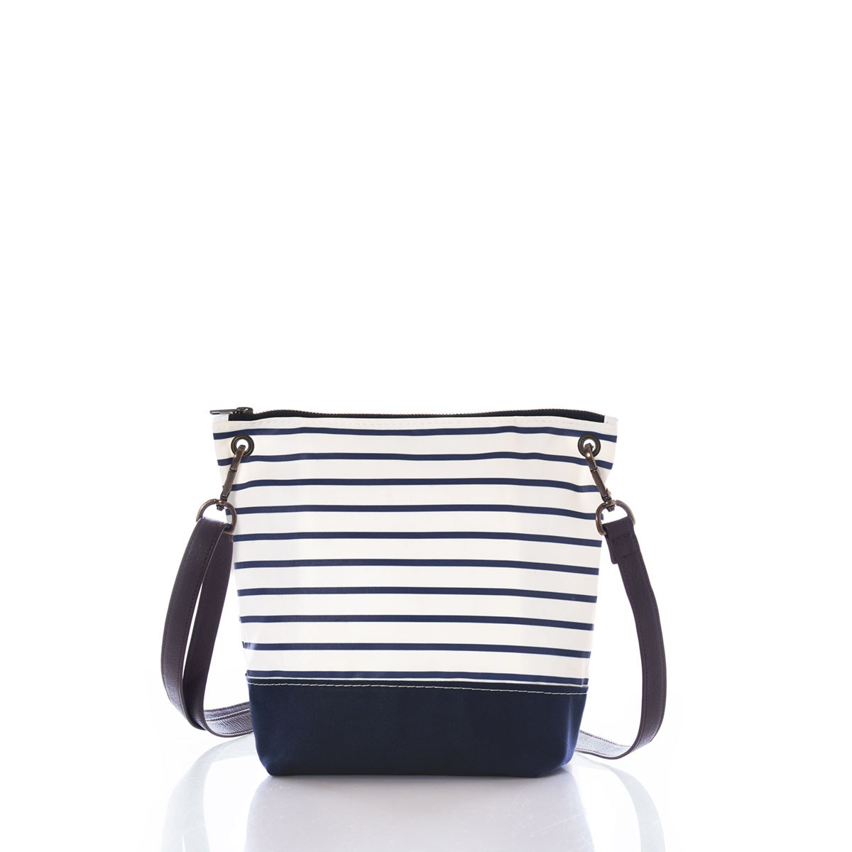 Navy Mariner Stripe Chebeague Crossbody Bag