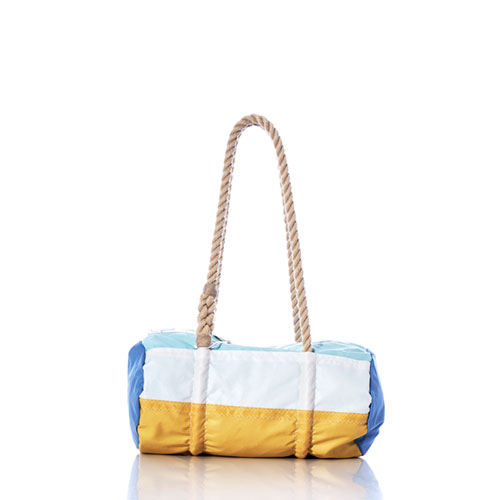 Vintage Yellow and Blue Baguette Bag