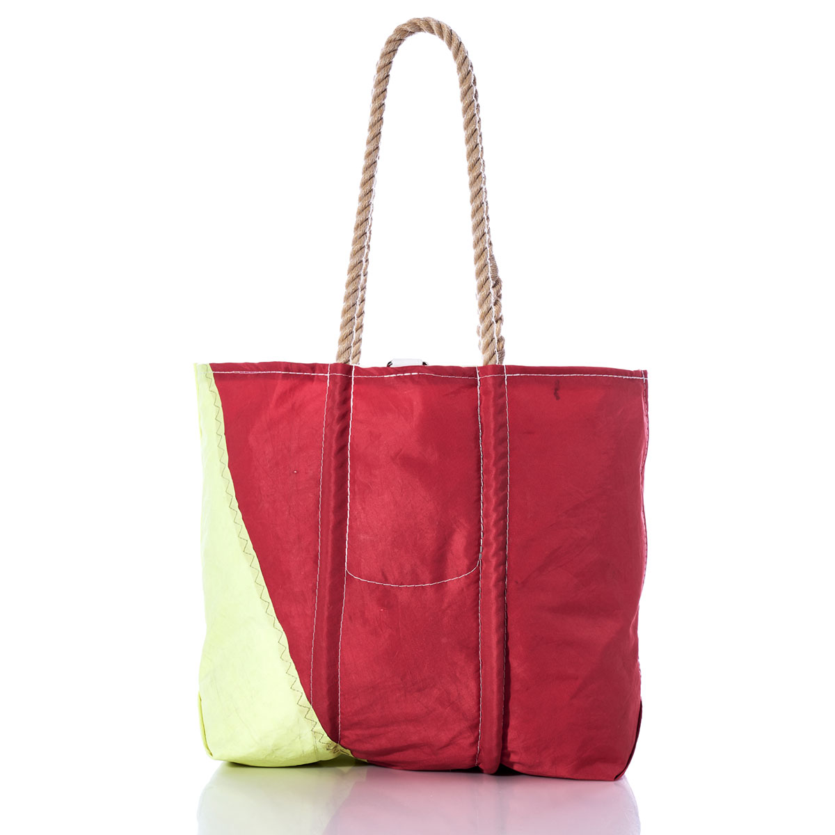 Vintage Red and Neon Medium Tote