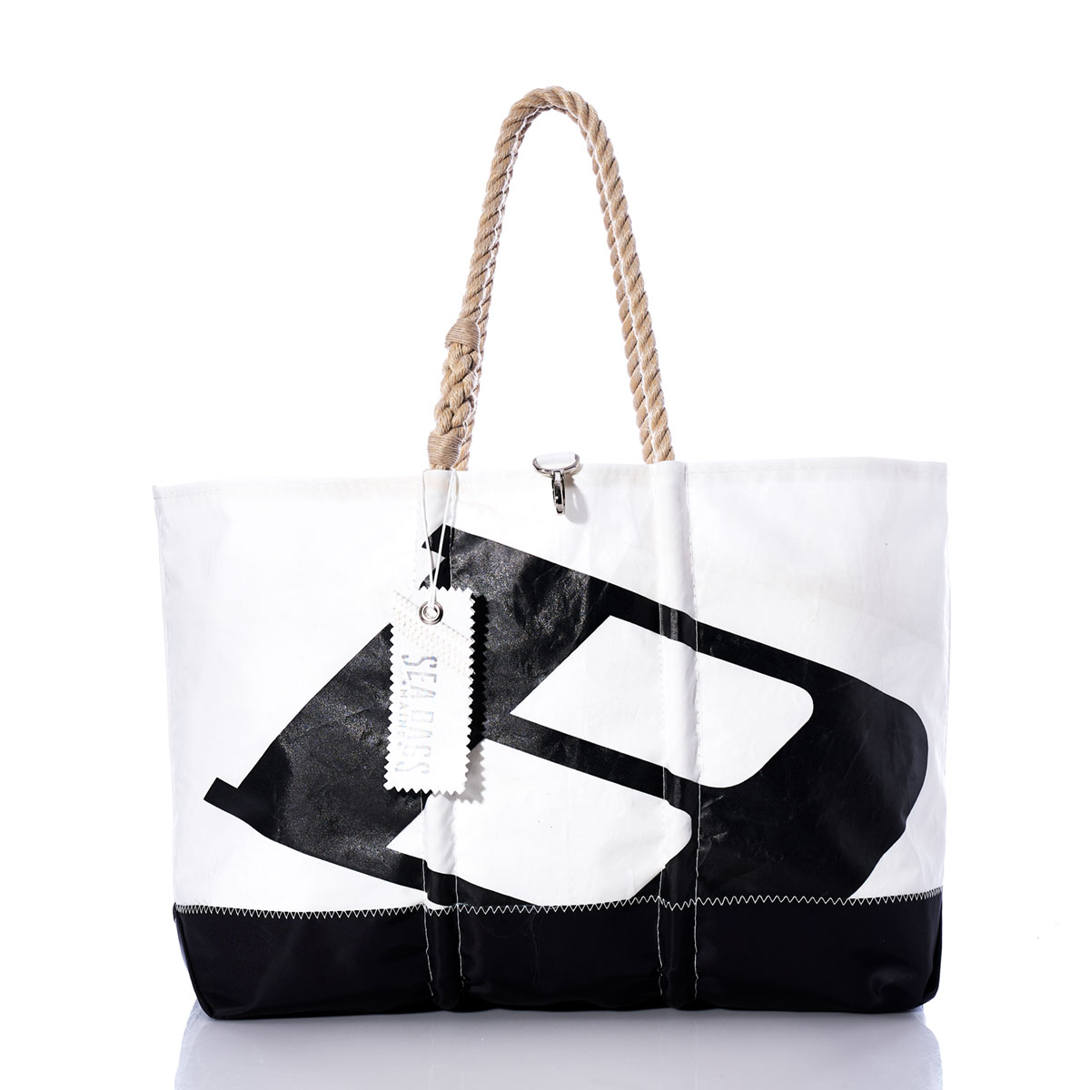 Vintage Black B Ogunquit Beach Tote