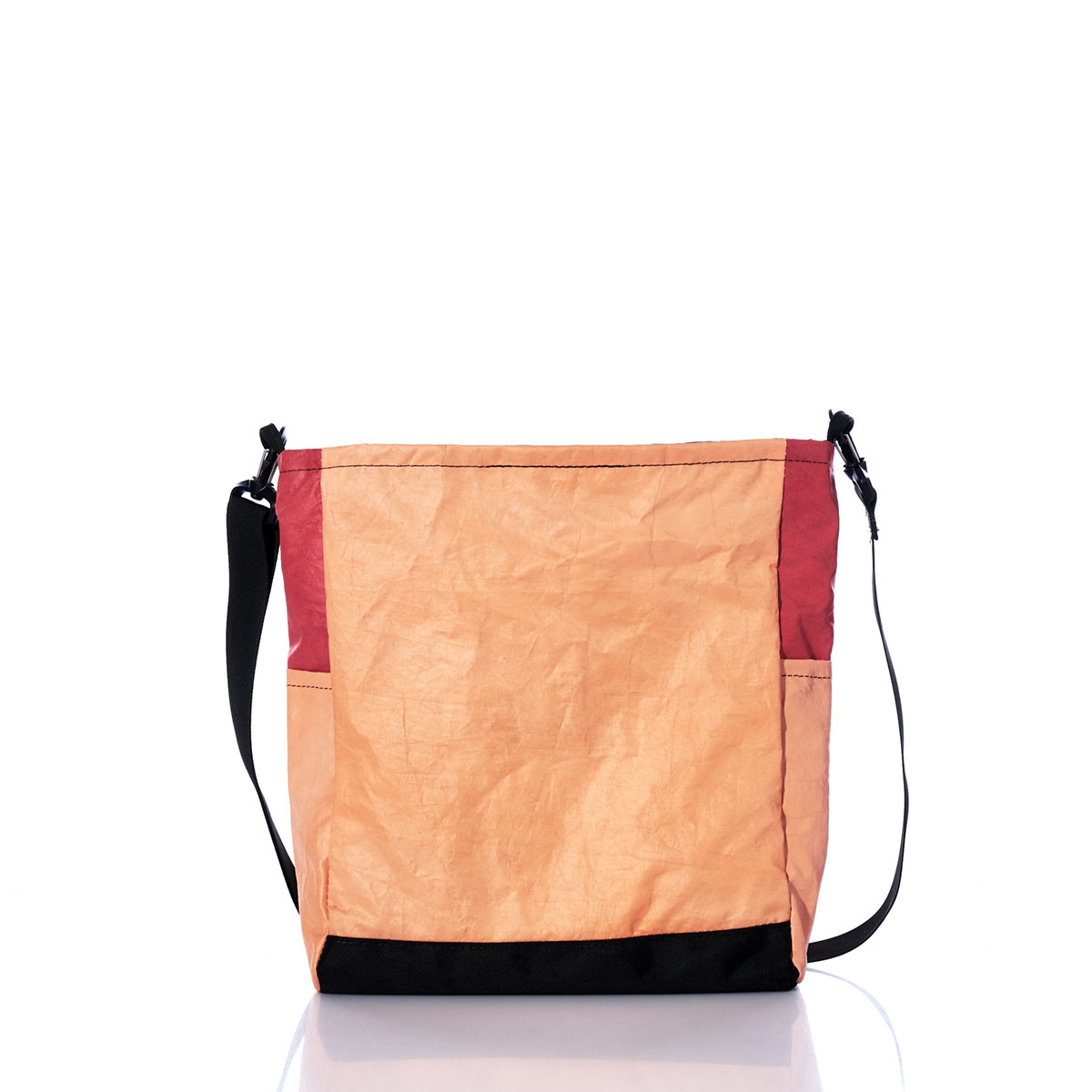 Vintage Red and Peach Medium Voyager Crew Crossbody