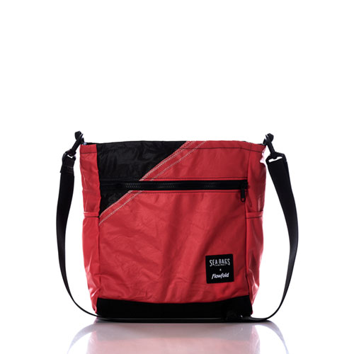 Vintage Orange and Black Medium Voyager Crew Crossbody