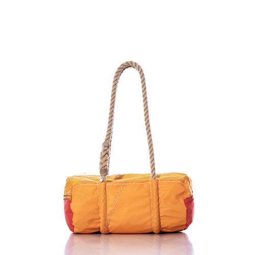 Vintage Orange and Yellow Baguette Bag