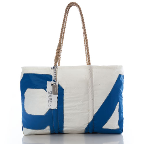 Deluxe Vintage Blue 94 Large Tote