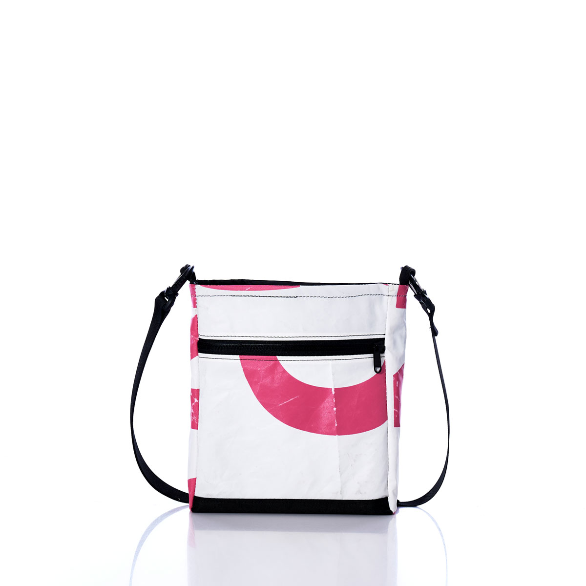 Vintage Pink and White Small Voyager Crew Crossbody