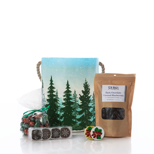 Winter Forest Chocolate-Filled Holiday Bucket