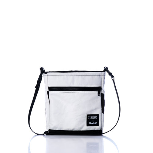 Vintage Black and White Small Voyager Crew Crossbody
