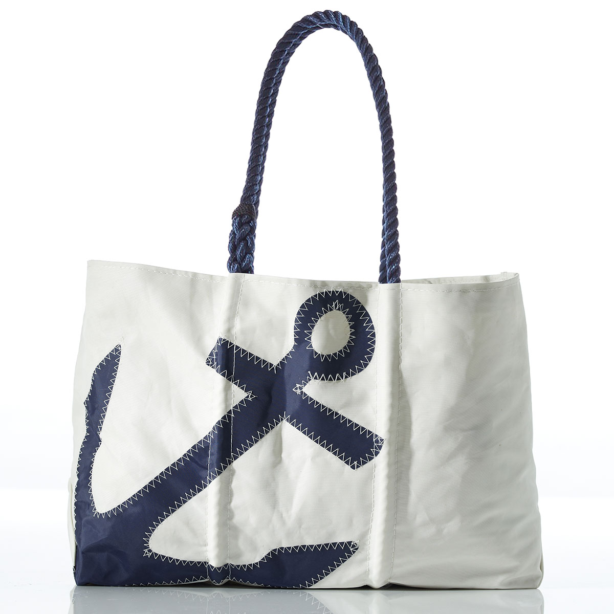 Navy Anchor Large Tote
