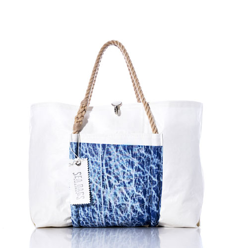 Vintage Blue Wharf Tote