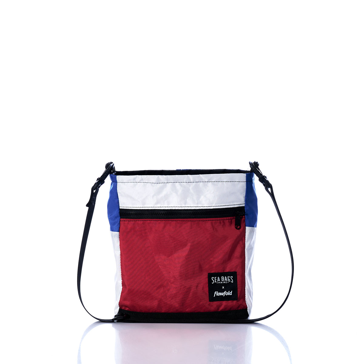 Vintage Red and Blue Small Voyager Crew Crossbody