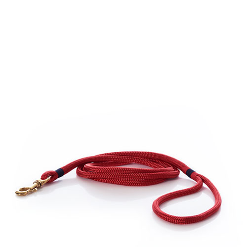Maine Rope Dog Leash - Deep Red