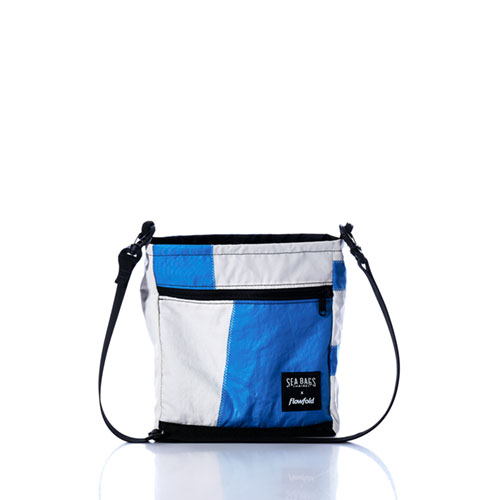 Vintage Blue and White Small Voyager Crew Crossbody