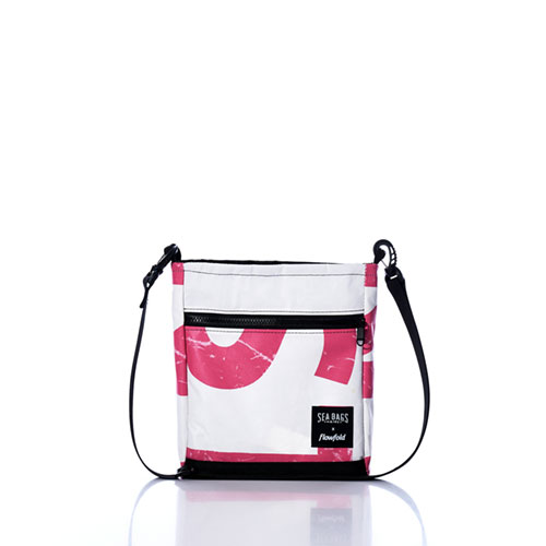 Vintage Pink and White Small Voyager Crew Crossbody