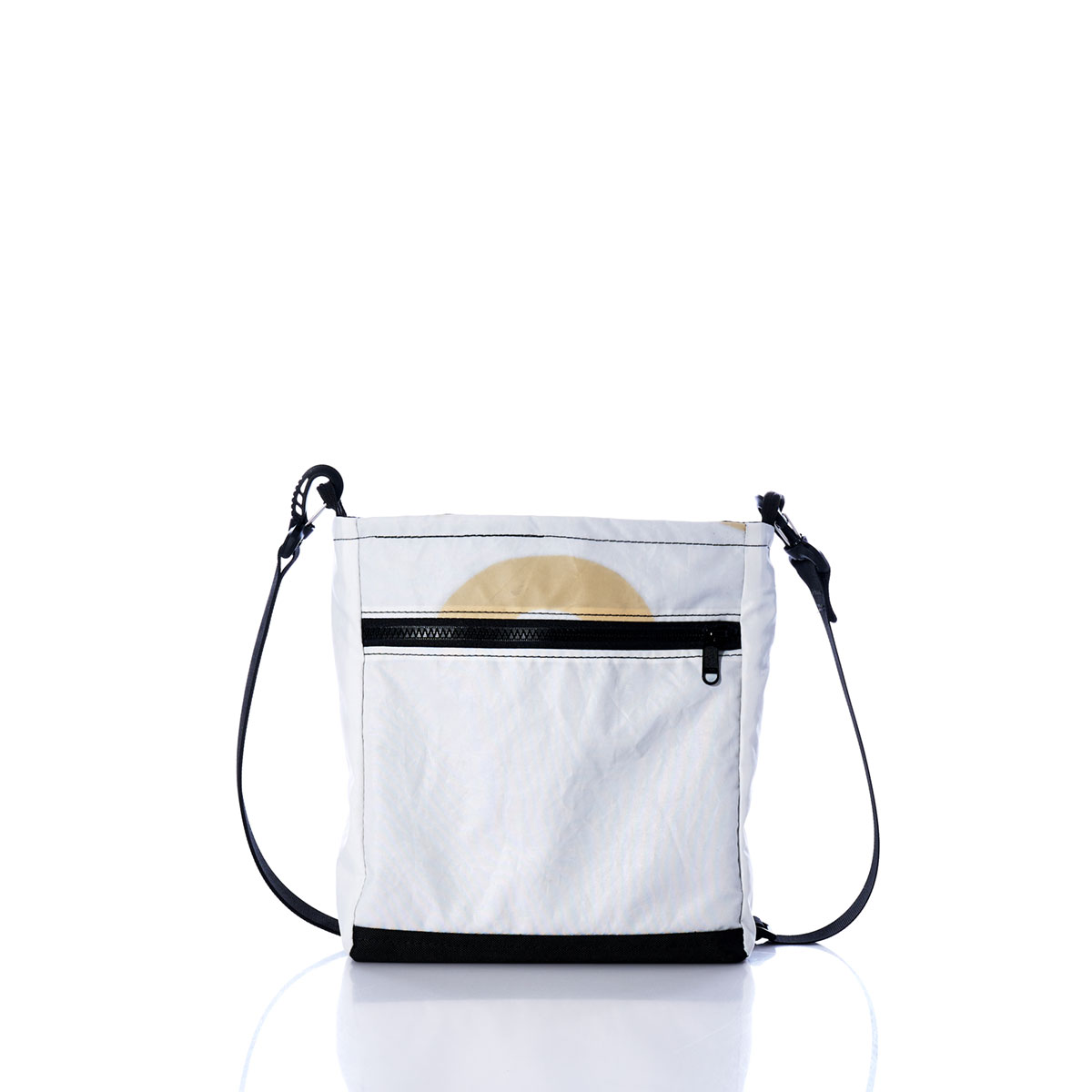 Vintage Tan and White Small Voyager Crew Crossbody