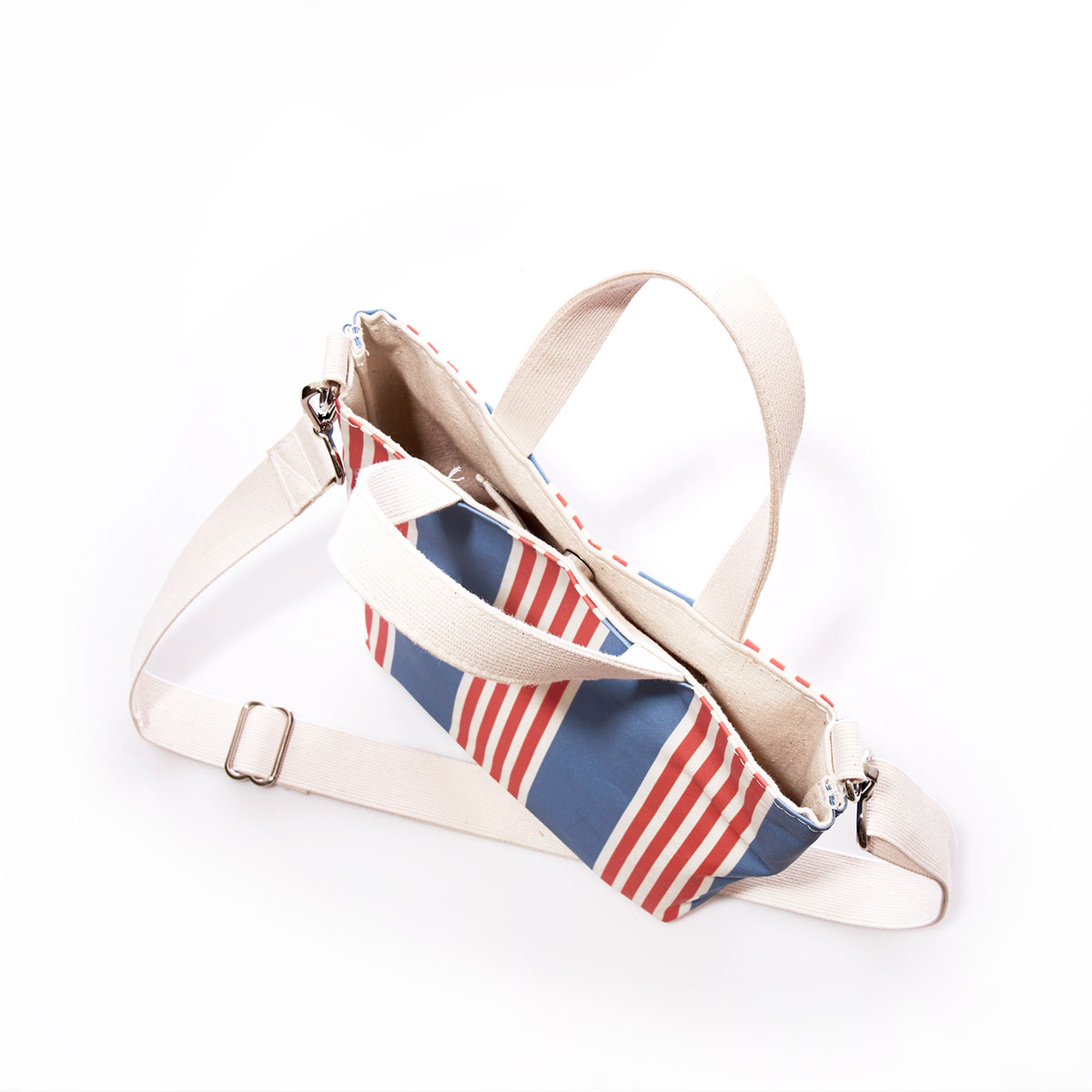 French Stripe Crossbody Tote