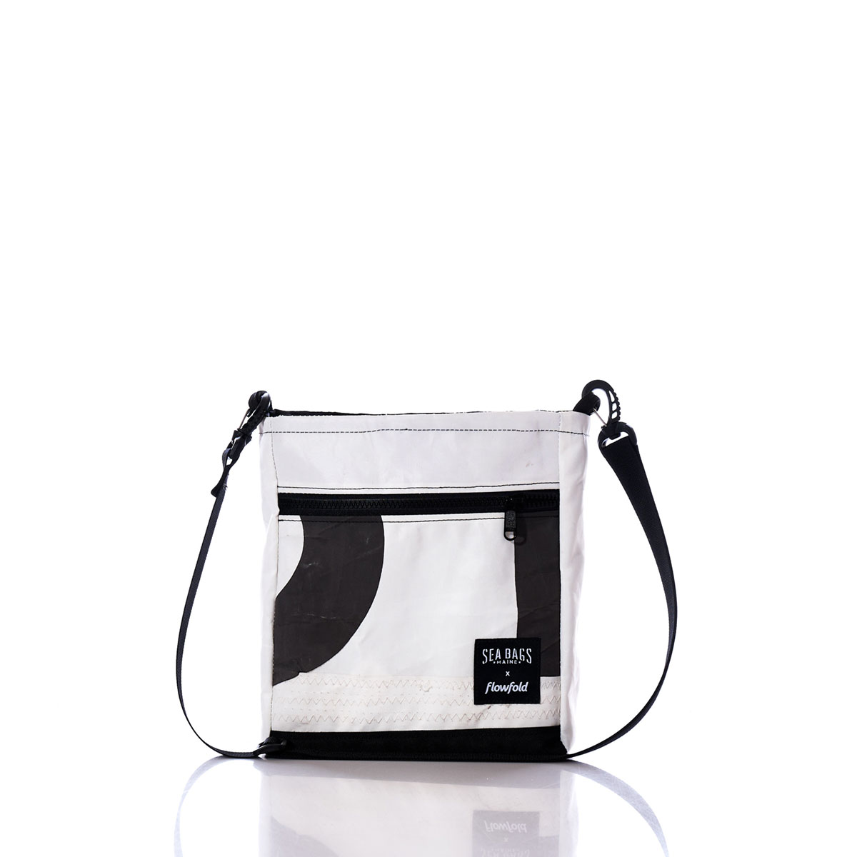 Vintage Black Numbers Small Voyager Crew Crossbody