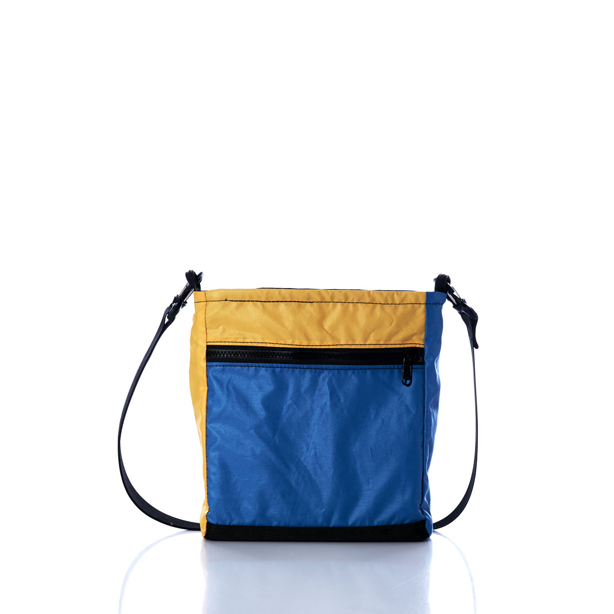 Vintage Blue and Yellow Small Voyager Crew Crossbody