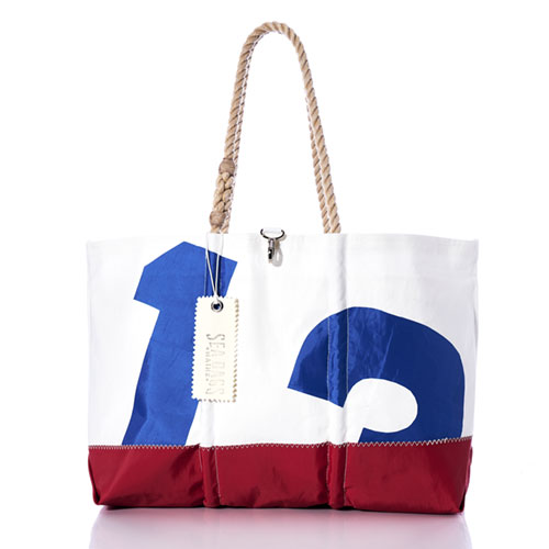Vintage Blue 13 Ogunquit Beach Tote
