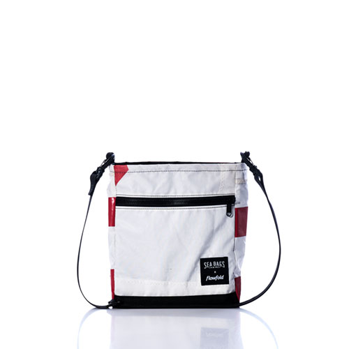 Vintage Red and White Small Voyager Crew Crossbody