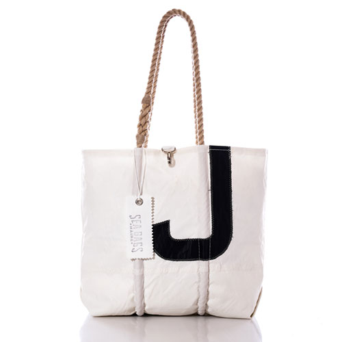 Vintage Black J Medium Tote