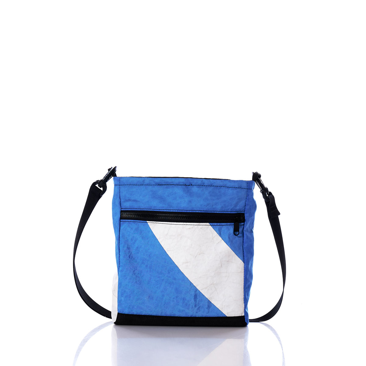 Vintage Blue and White Small Voyager Crew Crossbody