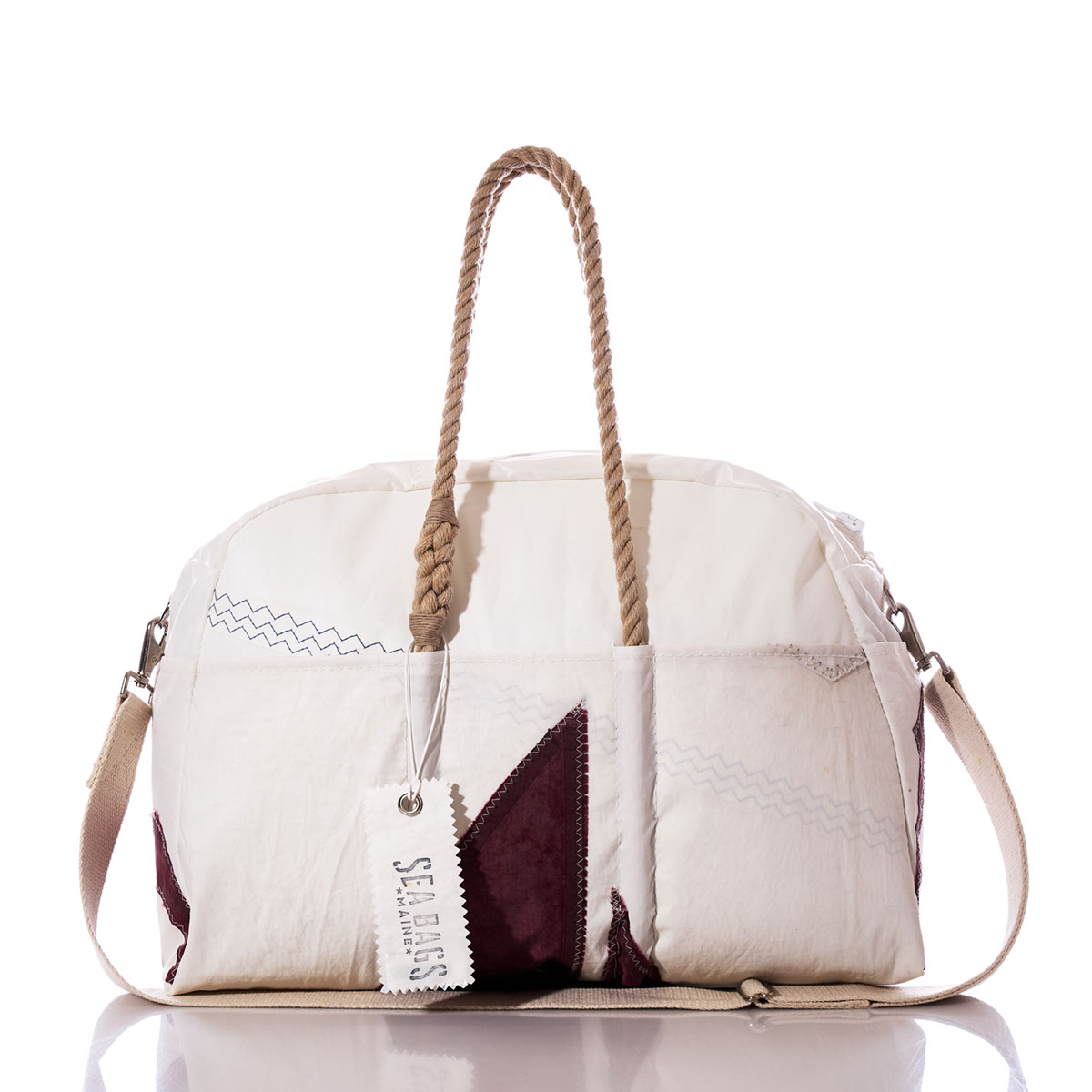 Vintage Burgundy Sail Insignia Weekender