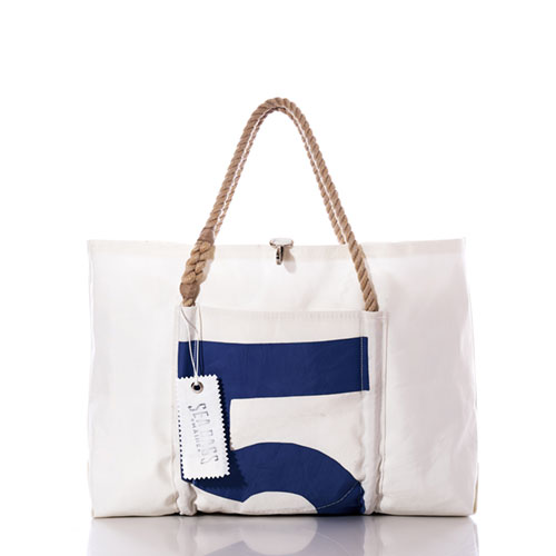 Vintage Blue 5 Wharf Tote