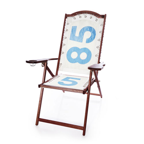 Vintage Blue 585 Lounge Chair